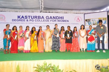 Manasuku Nachindi Movie Team At Kasturba Gandhi College